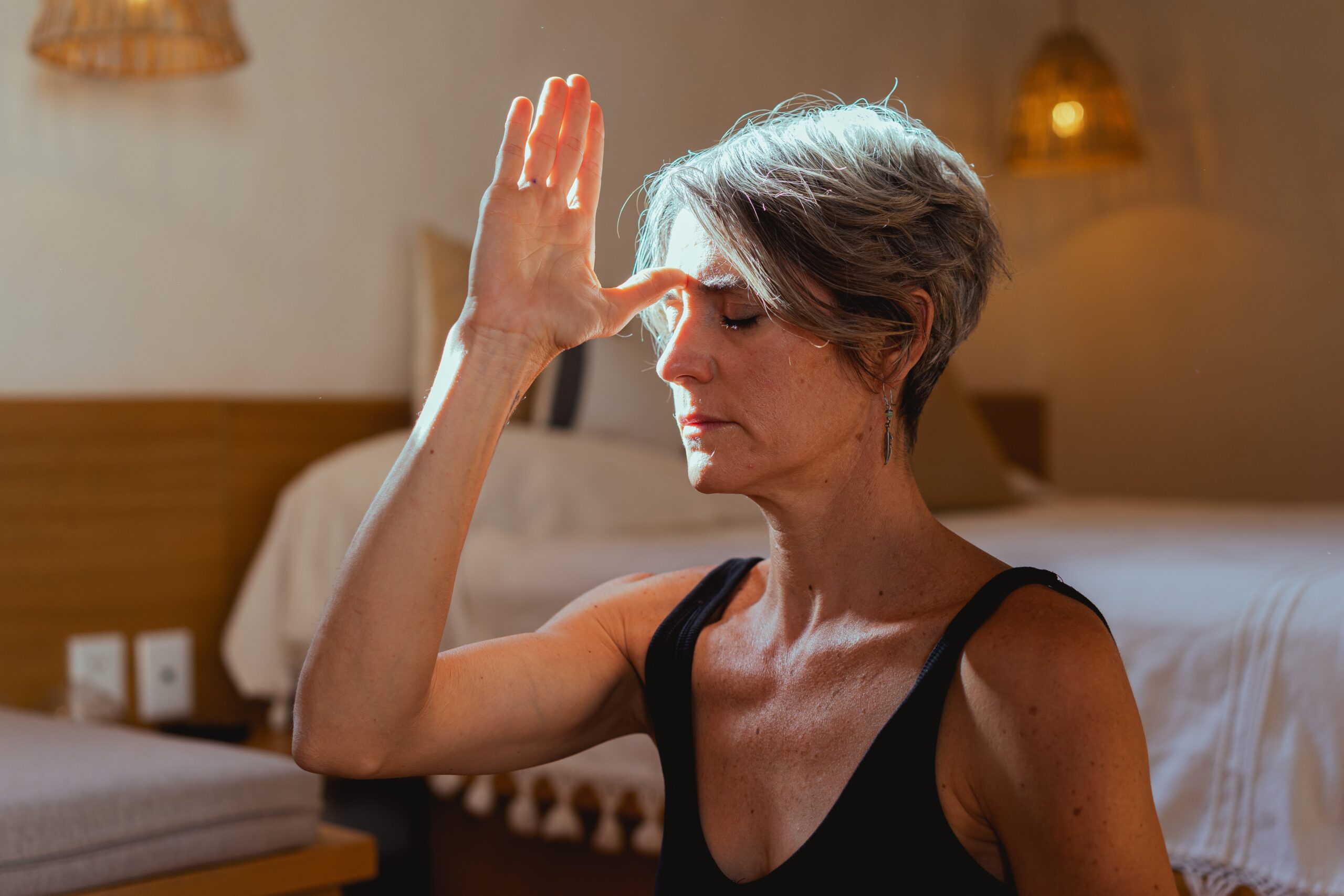 woman meditating after reading Understanding Your Inner Strengths