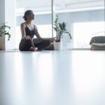 woman doing yoga