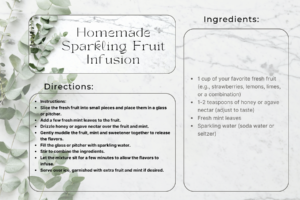 Homemade Sparkling Fruit Infusion Recipe