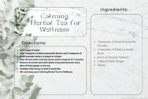 Calming Herbal Tea for Wellness Recipe