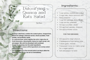 Detoxifying Quinoa and Kale Salad Recipe