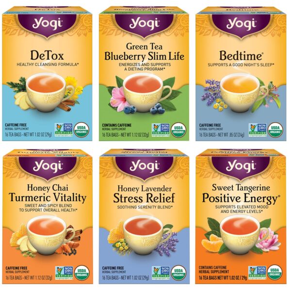 Organic Herbal Yogi Teas Variety pack