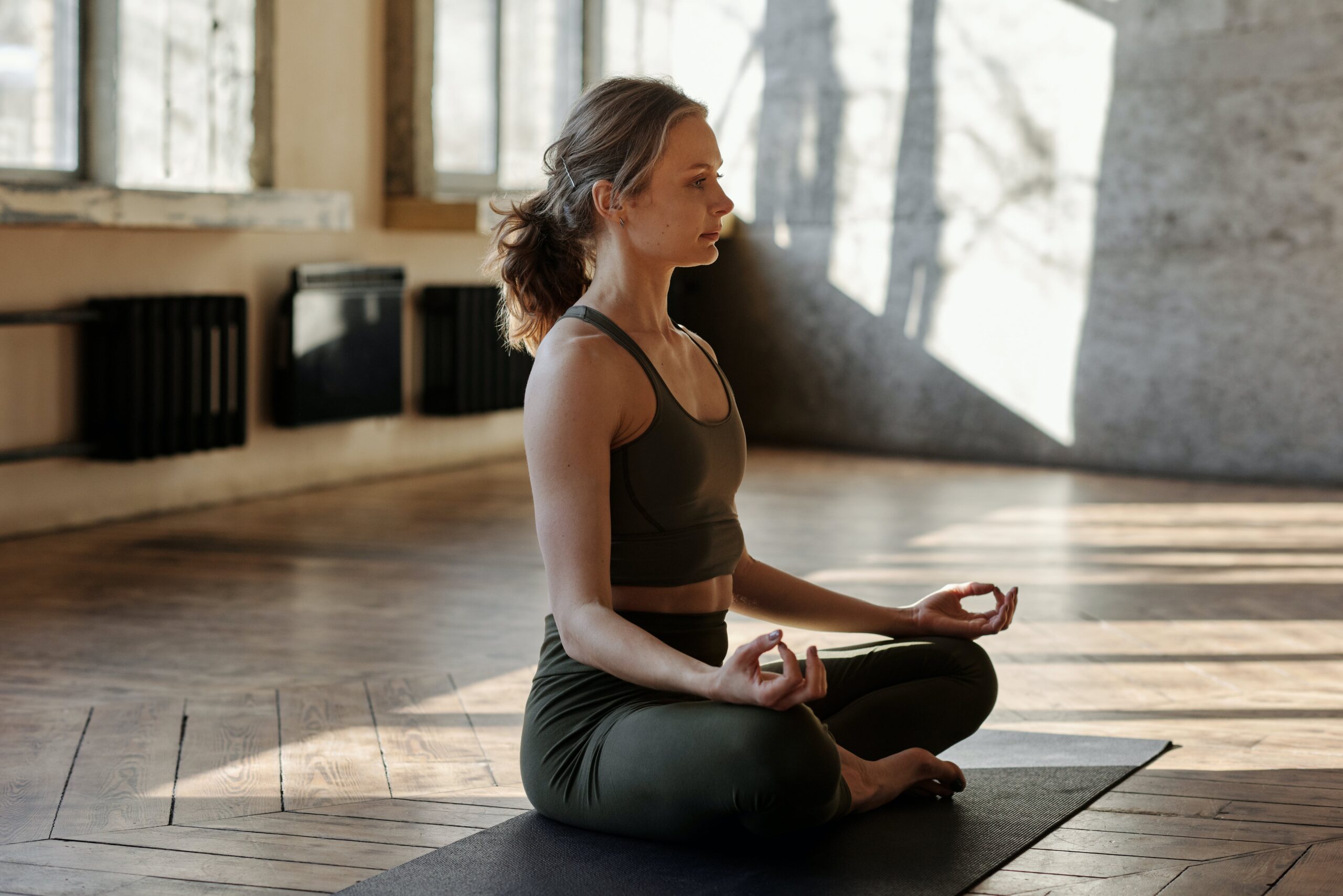 Woman practising The Calming Power of Meditation