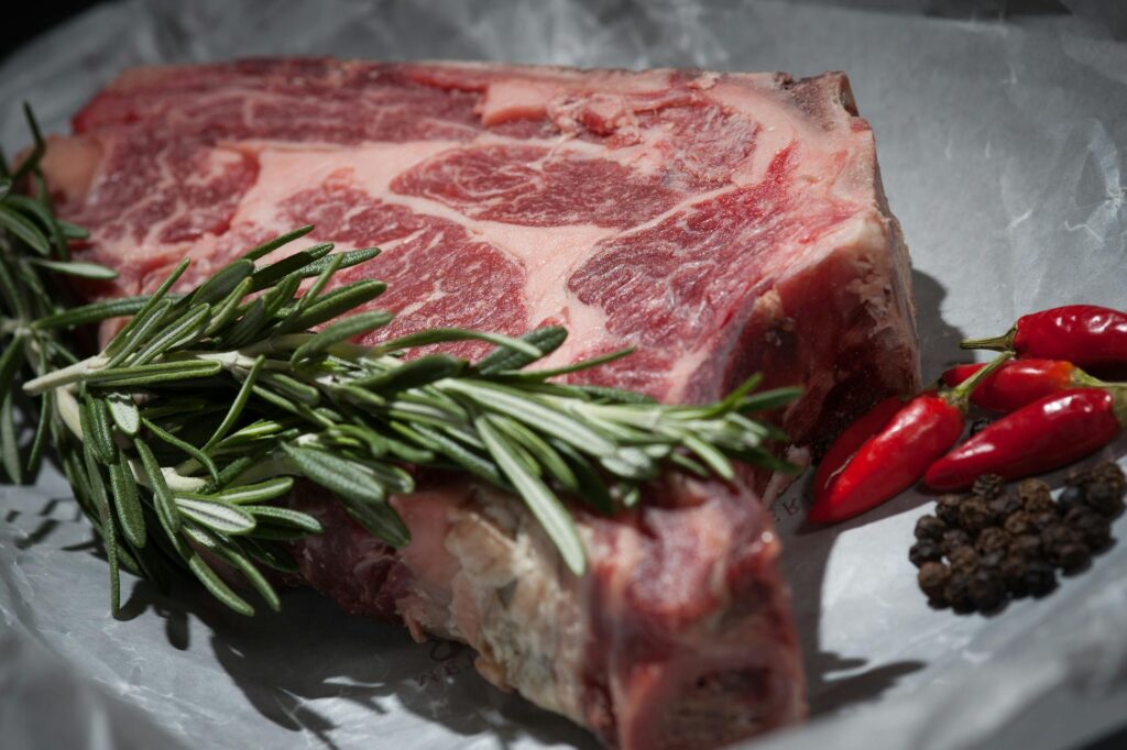 steak on a cutting board for MTHFR gene mutation page